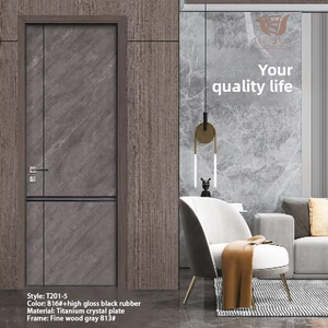 Porta Interna in Legno Massello 100% Moderna Pronta da Dipingere, <span class=keywords><strong>Su</strong></span> Misura, Resistente all'Umidità, Certificata FSC, per Uso Residenziale e Commerciale USA - Product Image 3