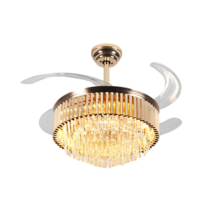 Hiện Đại Đèn Chùm Pha Lê nhà hàng phòng ngủ LED ánh sáng tần số thông minh chuyển đổi Đèn quạt trần - Product Image 6