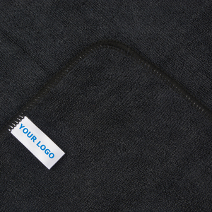 Asciugamano da salone Sunland tessuto nero in microfibra - Product Image 2