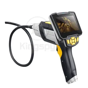 Su geçirmez mini küçük mikro 8mm 4.3 "LCD ekran monitör kanalizasyon kamera yılan muayene endoskobu 6 LEDS Borescope tüp kamera