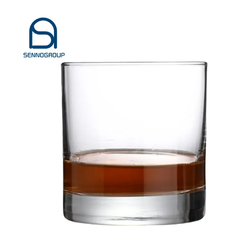 Heißer Verkauf 285ml Klarglas becher schwerer Boden Whisky becher Boro silikat Bierkrug Tasse Whisky Weinglas für Hausbar
