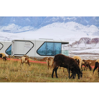 Maison préfabriquée portable en forme de capsule spatiale, maison pour vivre, maisons préfabriquées, maisons modernes de luxe