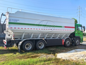 Camión de transporte de granos y alimento, remolque de tanque de alimento a granel de bajo precio, dispositivo de descarga eléctrico, camión de alimento de 45200L - Product Image 2