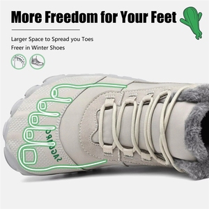 <span class=keywords><strong>SAGUARO</strong></span> - Zapatos Deportivos de Goma Verde para Hombre y <span class=keywords><strong>Mujer</strong></span>, Botas de Nieve Minimalistas de Otoño, Nuevo Diseño, Aisladas para Invierno, Estilo Descalzo - Product Image 3
