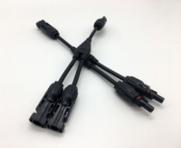 Connecteur en Y pour câble solaire, contact en cuivre TNC, PVC IP67, 1000VDC, 30A, certifié -40°C~+85°C