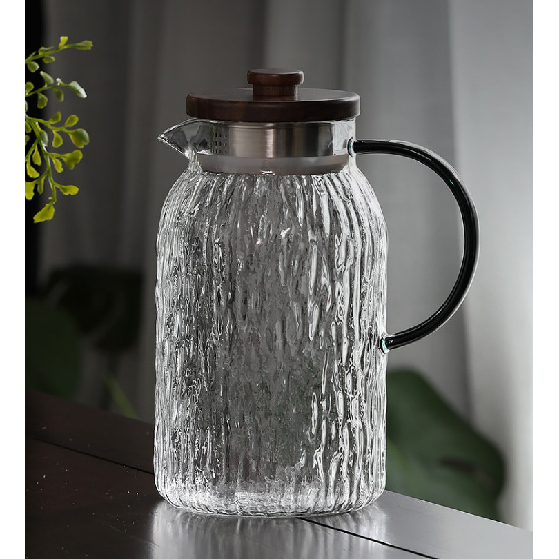 1.5-liter bark teapot (with acacia wood lid)