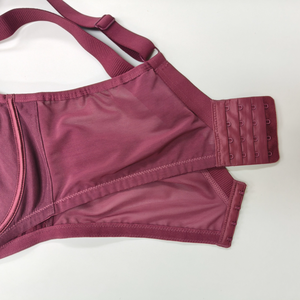 Sujetador de realce de alta durabilidad personalizado de fábrica, muy sexy, suave, con forma de mariposa roja, copa grande, liso, rojo mariposa - Product Image 4