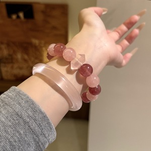 Bracelet en Aventurine Naturelle, Jade, Tourmaline, Œil de Tigre, Cristal de Guérison, Bois d'Agar, Bijou Spirituel Ajustable, Vente en Gros pour Femmes - Product Image 2