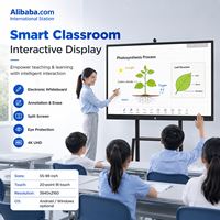 Layar Interaktif Kelas Pintar Panel IPS 4K untuk Papan Tulis Digital 2.1 Layar Sentuh Multi-Touch untuk Pengajaran, Pelatihan, dan Presentasi