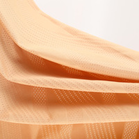 Tissu jacquard en spandex/polyester 170 GSM 64 pouces résistant à l'abrasion, maille géométrique abstraite tricotée pour vêtements de sport