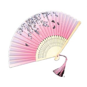 Custom Logo Printed Eco-Friendly Portable Bamboo Hand Fan Folk Art Classic Traditional DIY Angel Advertising Promotional <b>Gift</b> - Product Image 2