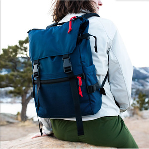 Factory Custom Sustainable Eco-friendly Fabric Mix Colors Backpack Durable Fashion <b>Women</b> Men Fashion Travel <b>Laptop</b> Backpack <b>Bag</b> - Product Image 5