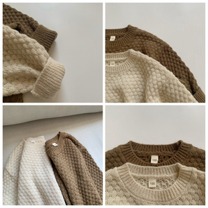 2023 Autumn Toddler Clothing Kids <strong>Sweaters</strong> Solid Girls <strong>Sweater</strong> Brief Classic <strong>Boys</strong> Pullover Jumper <strong>Boys</strong> Knitwear - Product Image 3