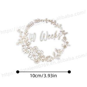 Tailai Baby Milestone Plaques Milestone Cards Cartes d'<span class=keywords><strong>annonce</strong></span> Double Face Photo Prop Milestone Discs. - Product Image 6