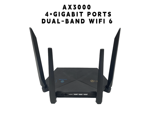 E2603 AX3000 WiFi 6 Router Gigabit 4 Port 4 Antenna Dual Band Wireless Router with WPA3 Security for Home Office