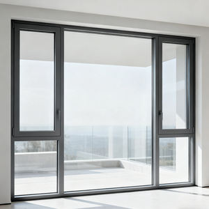 <span class=keywords><strong>Fenêtre</strong></span> à battant en aluminium insonorisée à isolation thermique améliorée, structure robuste, conception multi-chambres, pour les zones froides résidentielles - Product Image 2