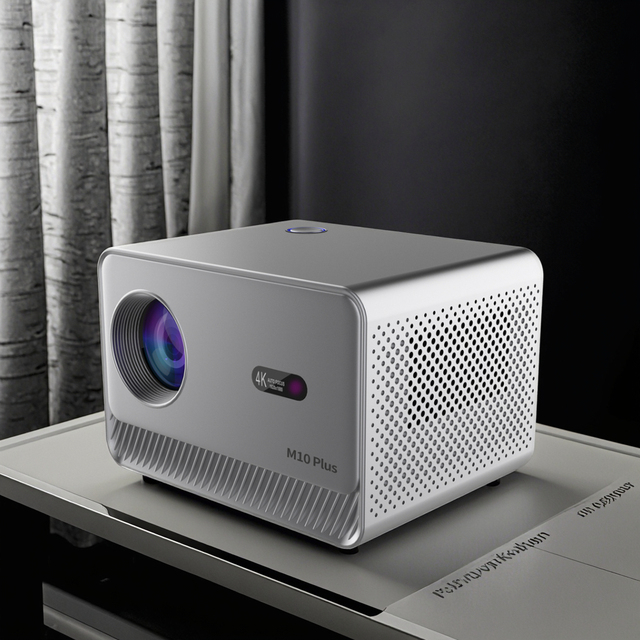 200 ANSI Lumens LCD 1080P 4K Supported Android 11 3D Ready Portable Home Fabric Projector M10 with Professional Bass Speaker