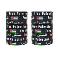Bracelets en silicone imperméables avec drapeau de la Palestine, bracelets de sport, produits promotionnels pour femmes et hommes, bracelet commémoratif de la foi