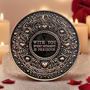 מטבעות אהבה, מטבעות אתגר, אסימוני מזכרת ייחודיים, מתנות להשראה למזל טוב, הצג את אהבתך, מתנות מזכרת - Product Image 2