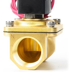 États-Unis Vanne solénoïde en laiton massif 1 pouce 12V CC normalement fermée avec joint Viton pour le contrôle de l'eau - Product Image 6