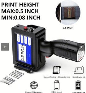 Mini imprimante portable, machine d'impression <span class=keywords><strong>de</strong></span> codes <span class=keywords><strong>de</strong></span> date d'expiration, machine d'impression avec <span class=keywords><strong>encre</strong></span> à séchage rapide - Product Image 6