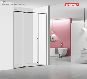 Puerta Corredera de Vidrio sin Marco para Habitación de Hotel, Diseño Nuevo, <span class=keywords><strong>Precio</strong></span> de Fábrica, Personalizada, Venta al por Mayor, Bandeja Rectangular - Product Image 1