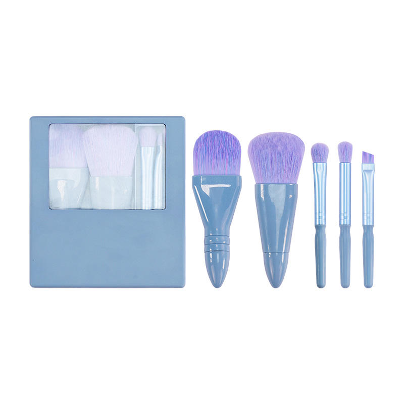 Set de Brochas de Maquillaje Moradas