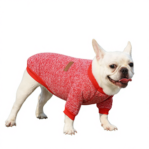 Sweater Rajut Poliester Musim Dingin Terbaru, Hoodie Berbulu dengan Kantong Hewan Peliharaan, Pakaian Anjing Bulu Lembut Custom, Mantel Hoodie Lucu - Product Image 5
