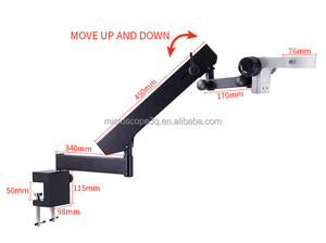Adaptateur de caméra pour microscope numérique stéréo avec résolution 2K, éclairage <span class=keywords><strong>LED</strong></span>, support de microscope réglable pour l'inspection - Product Image 2