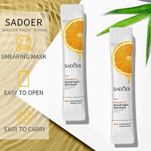 Masque facial congelé SADOER Good Night, soin de la peau, orange, vitamine C, collagène, blanchissant, raffermissant, hydratant, masque de nuit pour le visage - Product Image 3