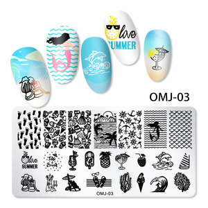 Nouveaux modèles d'impression Nail Art, <span class=keywords><strong>modèle</strong></span> carré, pour décoration de Nail Art, arbre de <span class=keywords><strong>noël</strong></span>, plaque en acier, estampage - Product Image 4