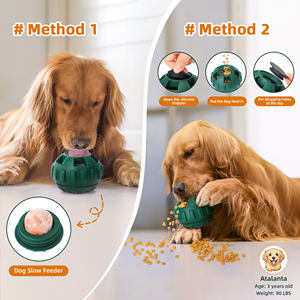 प्राकृतिक रबर कुत्ते का इलाज छोटे मध्यम बड़े कुत्तों के लिए बाल संवादात्मक धीमी फीडर - Product Image 3