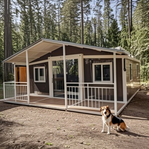Casa Contenedor Prefabricada Desmontable de 40 pies/20 pies, Cabaña Plegable Prefabricada, Casa Contenedor Expandible con Baño para Hotel - Product Image 1