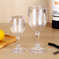 Gobelet à vin en plastique PC transparent clair de conception classique pour une utilisation dans un restaurant ou un hôtel
