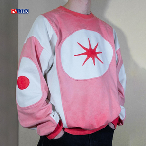 Sudadera <span class=keywords><strong>de</strong></span> cuello redondo oversize <span class=keywords><strong>de</strong></span> algodón y felpa con logo personalizado <span class=keywords><strong>para</strong></span> <span class=keywords><strong>hombre</strong></span> 2026, sudadera con bloques <span class=keywords><strong>de</strong></span> color <span class=keywords><strong>para</strong></span> <span class=keywords><strong>hombre</strong></span> - Product Image 1