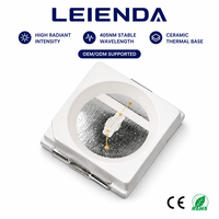 Source de lumière de polymérisation dentaire 405nm Violette, perle de lampe LED 3030 1W 3.6V pour module lumineux d'équipement buccal