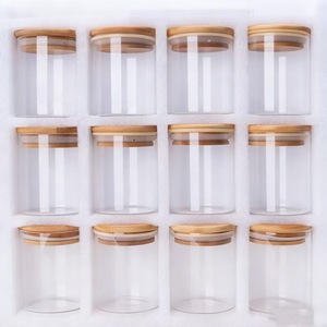 Juego <span class=keywords><strong>de</strong></span> 12 Frascos <span class=keywords><strong>de</strong></span> Vidrio <span class=keywords><strong>de</strong></span> Borosilicato Herméticos para Especias, <span class=keywords><strong>con</strong></span> Tapas <span class=keywords><strong>de</strong></span> Bambú y Etiquetas Minimalistas, para Almacenamiento <span class=keywords><strong>de</strong></span> Alimentos en la Despensa, Venta al por Mayor - Product Image 5