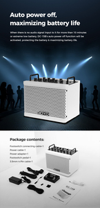 Amplificatore per Basso JOYO DC15B Bianco Certificato CE/RoHS con Funzioni Looper e Accompagnamento, Costruzione in Metallo Resistente, Controllo a Manopola, 6200g - Product Image 6