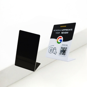 Expositor de Código QR Personalizado, Letrero con Código QR, <span class=keywords><strong>Chip</strong></span> <span class=keywords><strong>NFC</strong></span>, Tarjeta de Acceso Sin Contacto, Reseña de Google, Expositor Táctil - Product Image 1