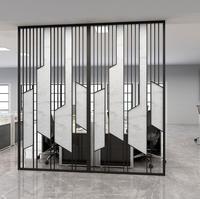 Paravent de séparation en acier inoxydable OEM ODM pour hôtel, bar, club, décoration métallique, panneau de séparation, salle à manger de villa