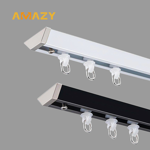 Top Gắn Hợp Kim Nhôm V Rèm Theo Dõi Đường Ray Phòng Trang Trí V Hình Dạng Rèm Theo Dõi - Product Image 1