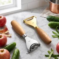 304 Roestvrijstalen Schillers Met Houten Handvat Maïsdorsers Multifunctioneel Groenten Fruit Rasp Snijmachine Keukenaccessoire