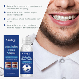 Oralhoe 30ml Dientes Postizos Moldeables Reutilizables Súper Resistentes Duraderos No Tóxicos Relleno Dental <span class=keywords><strong>Pegamento</strong></span> Dental <span class=keywords><strong>Para</strong></span> Dientes - Product Image 2