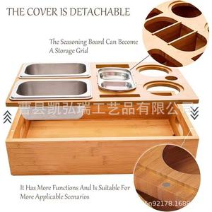 Caja de madera para aperitivos y cerveza, tipo sofá, para uso transfronterizo, soporte de bandeja de almacenamiento de control remoto para escritorio, caja organizadora de aperitivos - Product Image 4