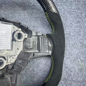 High Quality Carbon Fiber Steering Wheel for Tesla Model 3 Y Suede Modified <b>Interior</b> <b>Accessories</b> - Product Image 3