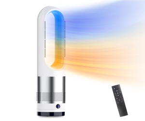 Mini-chauffage et ventilateur portable 1200W en céramique PTC pour bureau et maison, idéal pour l'hiver froid - Product Image 6