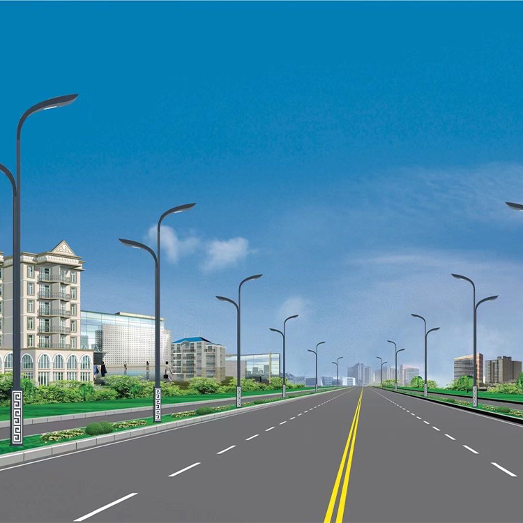 Горячая Распродажа, оцинкованная стальная осветительная стойка, светодиодный светильник, наружный осветительный полюс для двора