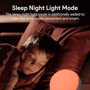 T21 Noche esférica Smart Tuya APP Lámpara de mesa Dormitorio Mesita de noche Protección ocular Luz de grifo para niños - Product Image 4