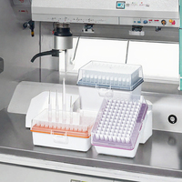 Embouts de pipette jetables réglables en PP, élément filtrant stérile, tête d'aspiration de micropipette, emballés en sachet, garantie 3 ans pour laboratoire