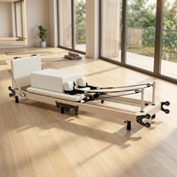 Machine de Pilates Reformer pliable à hauteur réglable certifiée CE, gain de place, pour débutants et professionnels